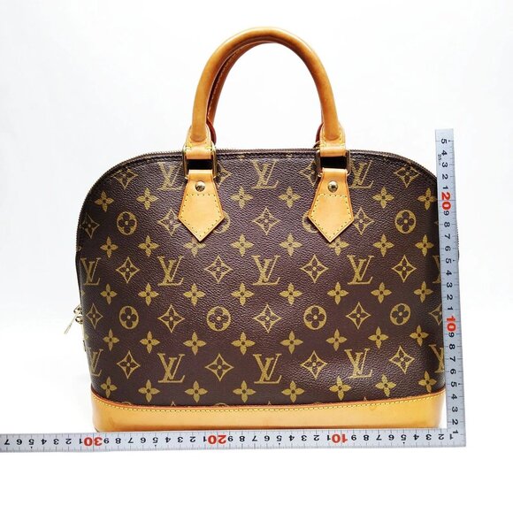 Authentic Louis Vuitton Alma Brown Monogram Hand Bag mn650-111725 - Picture 2 of 16